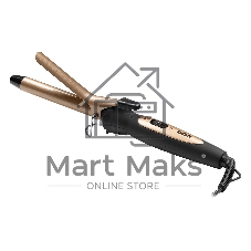 Щипцы для завивки волос BBK BST2500 черный/шампань, 19 мм, 200 °C, 1 режим