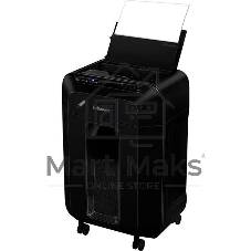 Шредер Fellowes AutoMax 90М черный с автоподачей (секр.P-4) фрагменты 90лист. 17лтр. скрепки скобы пл.карты