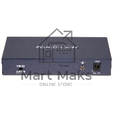Коммутатор Hikvision DS-3E0106HP-E, 4×100 Мбит/с PoE + 2×100 Мбит/с, неуправляемый