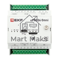 Контроллер удаленного управления 6вх/4вых Wi-Fi GSM 230 В ePRO24. Omni