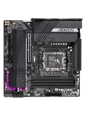 Материнская плата Gigabyte B650M AORUS ELITE, Socket AM5, AMD B650, 4xDDR5, 4xSATA, 2xM.2, 1xPCI-E 4.0 x16, 1xPCI-E 4.0 x4, 1xHDMI, 1xDP, 1x 2.5Gb LAN, 5xUSB-A 3.2 Gen 1, 2xUSB-A 3.2 Gen 2, 4xUSB-A 2.0, 1xUSB-C 3.2 Gen 2, 2x3.5 мм, 7.1, Micro-ATX