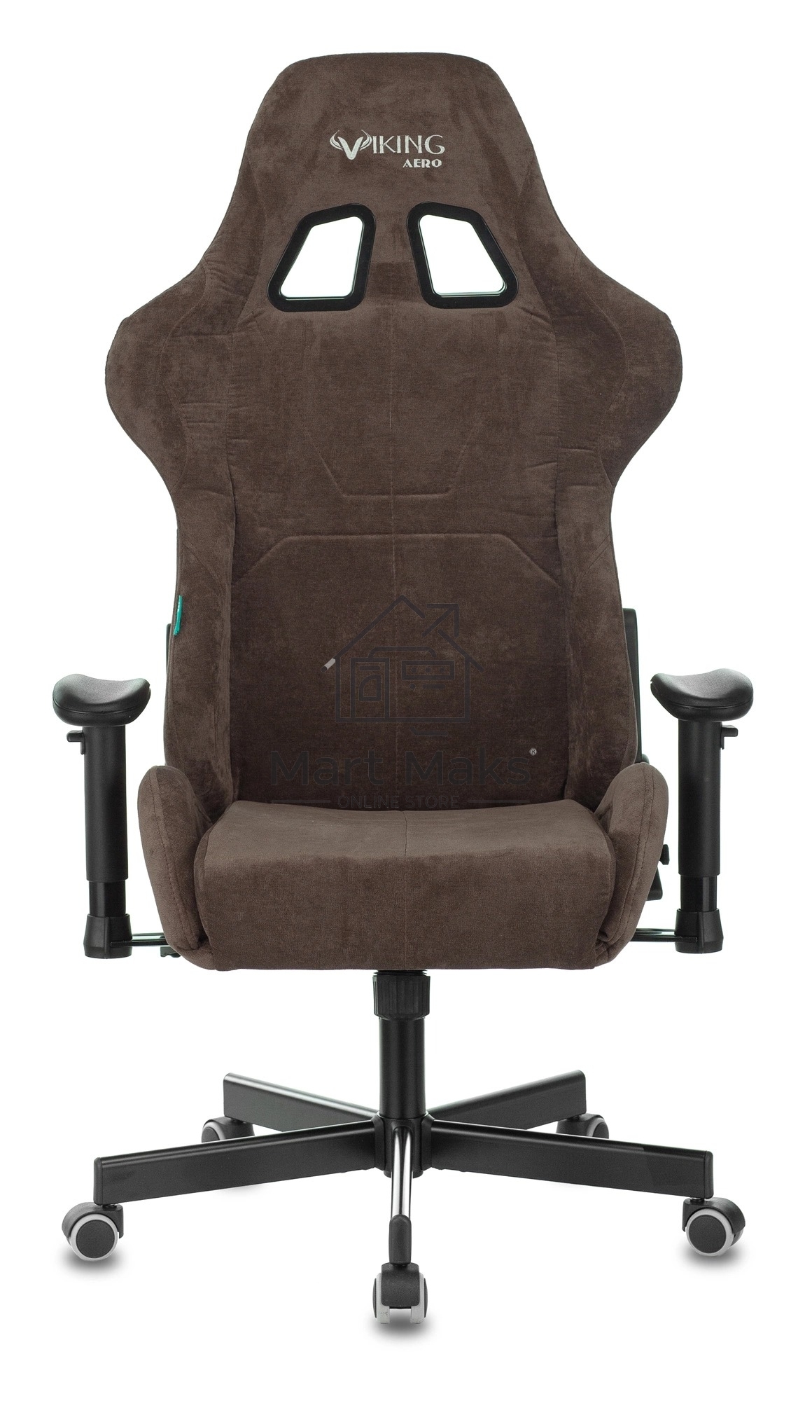 Кресло игровое Бюрократ VIKING KNIGHT LT10 FABRIC коричневый крестовина металл/пластик