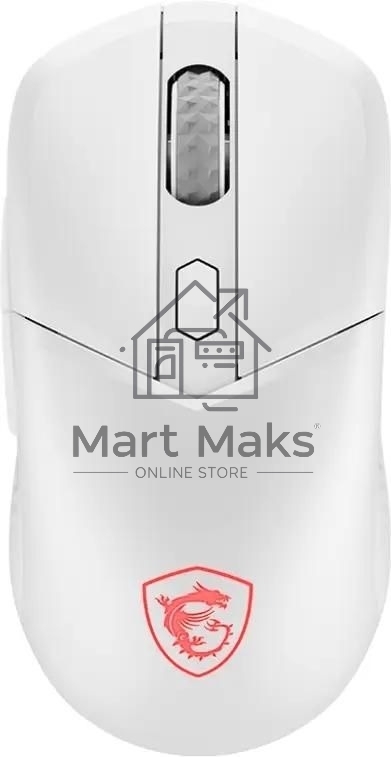 Мышь беспроводная/проводная MSI VERSA 300 белый, 8000 dpi, радиоканал, Bluetooth, USB, кнопки - 6