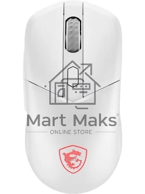 Мышь беспроводная/проводная MSI VERSA 300 белый, 8000 dpi, радиоканал, Bluetooth, USB, кнопки - 6