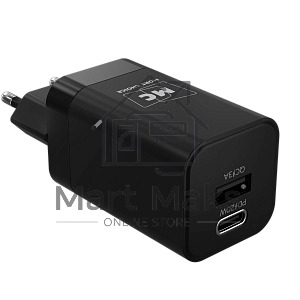 Зарядное устройство MORE CHOICE (4620202555748) NC85 1USB+1Type-C 3.0A PD 20W+QC3.0, черный