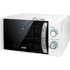 Микроволновая печь BBK 20MWS-711M/WS C белый/серебристый, 20 л, 700 Вт, переключатели - поворотный механизм