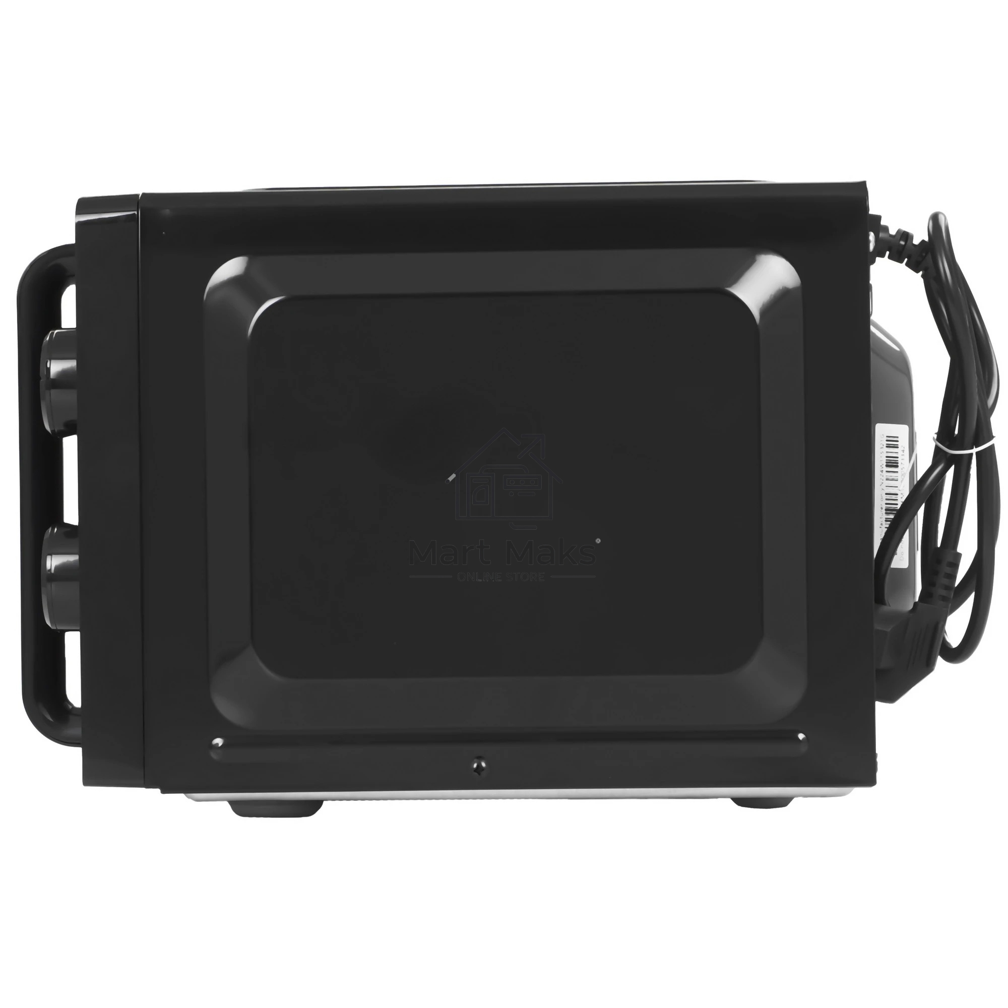 Микроволновая печь BQ MWO-20004SM/W черный, 20 л, 700 Вт, переключатели - поворотный механизм