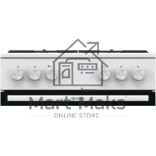 Плита газовая Gorenje GG6A10WFFM белый, конфорок 4 шт, духовка 72 л, 60 см x 85 см x 60 см