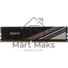 Оперативная память Apacer Tex, 8GB (1x8GB), DDR4, 3200MHz, CL16, UDIMM, с радиатором, серебристый/черный