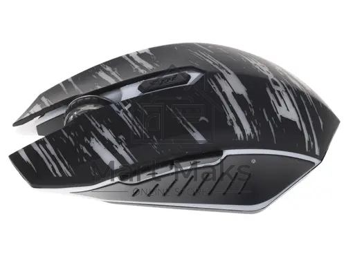 Мышь беспроводная Qumo Edge M17 черный, 2400 dpi, радиоканал, USB, кнопки - 6