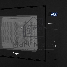 Микроволновая печь встраиваемая Weissgauff HMT-206 Compact черный, 20 л, 700 Вт, переключатели - сенсор