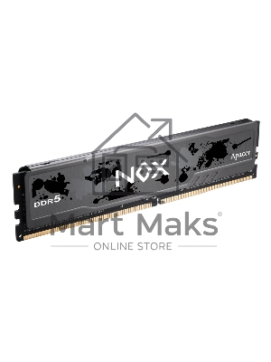 Оперативная память Apacer Nox, DDR5, 16Gb (1x16 Gb), 6000 MHz, CL40, DIMM, радиатор, черный