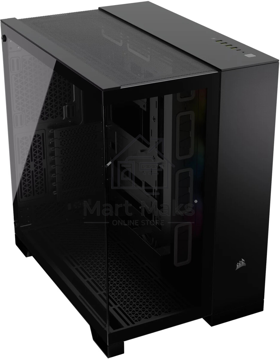 Компьютерный корпус без блока питания Case Corsair iCUE LINK 6500X RGB, Midi-Tower, TG, 3x120mm RGB, 4xUSB-A 3.2, 1xUSB 3.2 Type-C, E-ATX, ATX, mATX, mITX черный