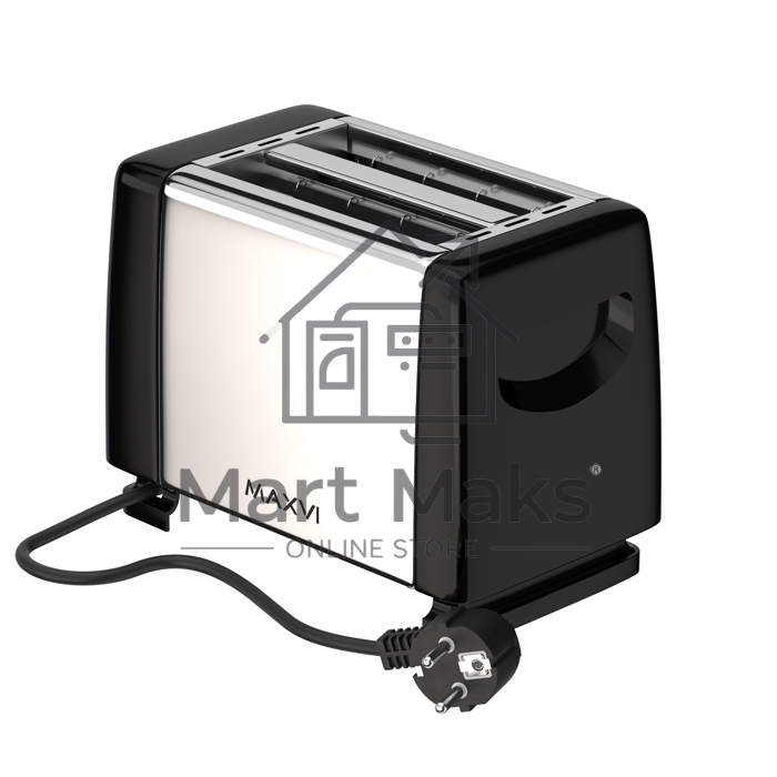 Тостер MAXVI KT822S silver-black
