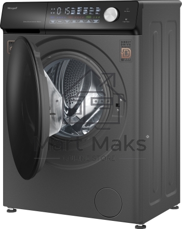Стиральная машина Weissgauff WM 45126 Steam Direct Drive Deep Grey серая, загрузка фронтальная 6кг, 1200 об/мин., класс: A+++