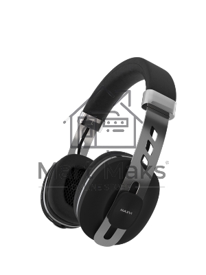 Беспроводные полноразмерные наушники Maxvi MHF-202BT черные, Bluetooth 5.3\FM\MP3\300мАч\микрофон