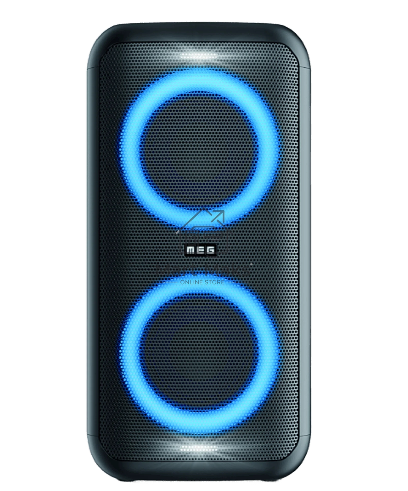 Портативная колонка MEG SPA080BL, 80Вт, Bluetooth 5.3, влагозащита IPX4, время работы 9ч, черная