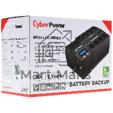 Источник бесперебойного питания CyberPower BR1000ELCD/1000 ВА/600 Вт/8 х CEE 7 (евророзетка)