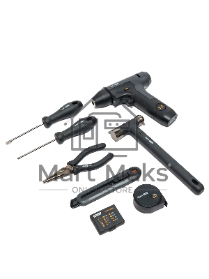 Набор ручного инструмента шуруповерт Deli HT0208 Home Series черный 8 предметов