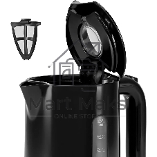 Чайник электрический Polaris PWK 1803C Water Way Pro, пластик Черный