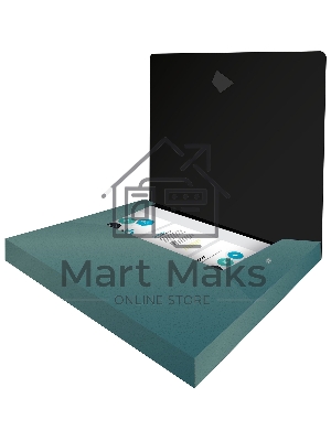 Папка-короб на резинке Silwerhof Perlen 255121-75, пластик, 0.8мм, A4 зеленый металлик