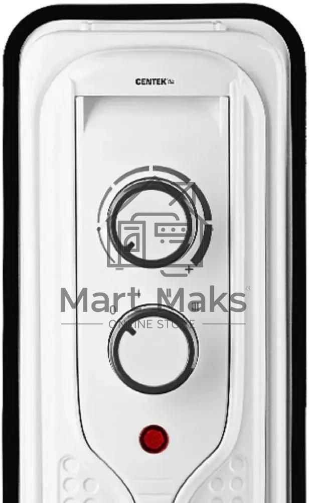 Масляный обогреватель Centek CT-6205 (7 секций), белый, 700/1000/1500 Вт, 15 м2, 3 режима, термостат