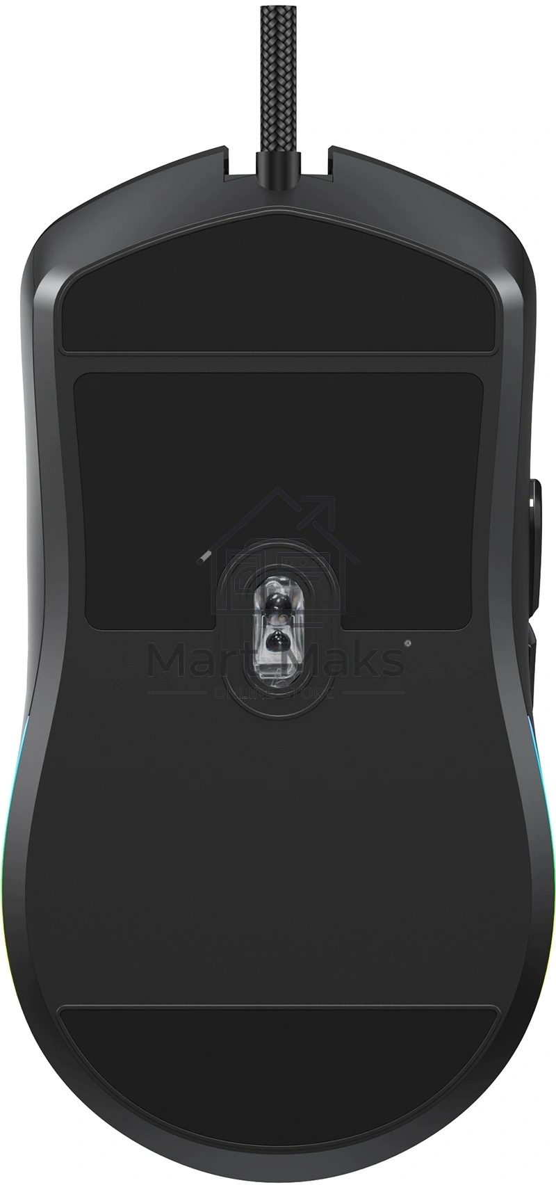 Мышь проводная Oklick 750G черный, 7200 dpi, USB, кнопки - 5
