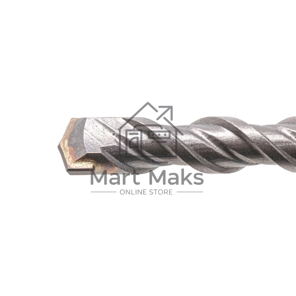 Бур по бетону Denzel двойная спираль, Cobalt W-tip, 12x160 мм, SDS PLUS