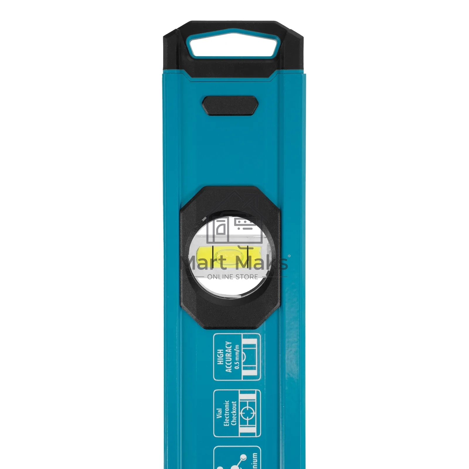 Уровень Gross 33650 алюминиевый, магнит., фрезерованный, 2 глазка, 0,5 мм/м, 400 мм