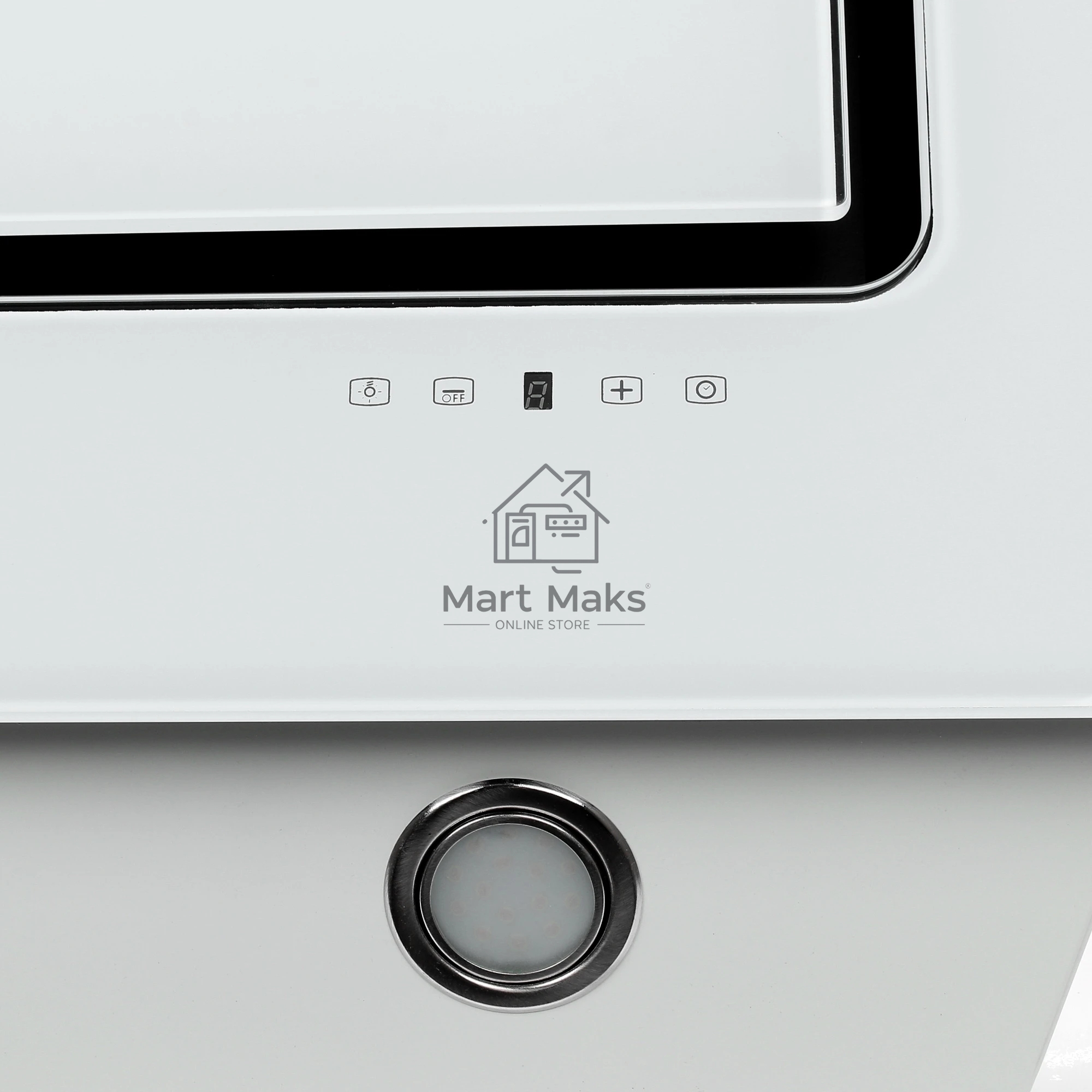 Вытяжка наклонная Elikor Оникс 90П-1000-Е4Д белый, 90 см, 1000 куб. м/ч, 59 дБ