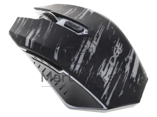 Мышь беспроводная Qumo Edge M17 черный, 2400 dpi, радиоканал, USB, кнопки - 6