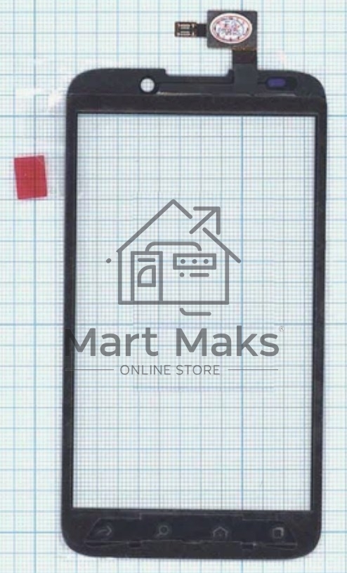 Сенсорное стекло (тачскрин) для Alcatel OT-995. черное