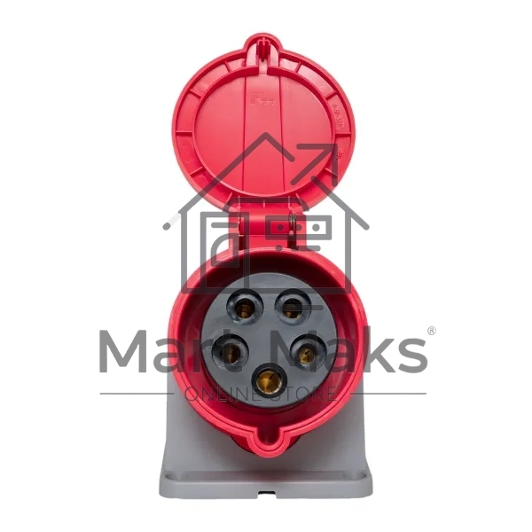 Розетка стационарная наружная EKF 125 ps-125-32-380-PRO PROxima 3Р+РЕ+N 32А 380В IP44