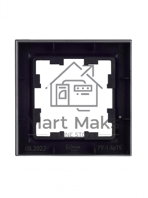 Рамка 1-местная IEK BRITE РУ-1-БрТБ темная бронза