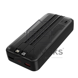 Внешний аккумулятор MORE CHOICE (4620202552815) PB35-20 20000mAh 2USB+1Type-C 3.0A 22.5W+PD20W+QC3.0 LE, черный