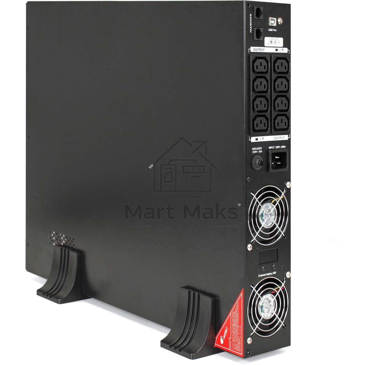 Источник бесперебойного питания Pure Sine Wave ExeGate SinePower UHB-3000.LCD.AVR.C13.RJ.USB.2U 3000VA/2400W,8*C13,RM/Tower