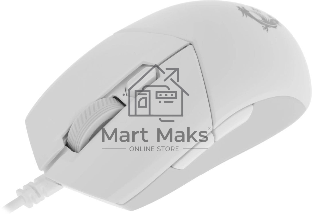 Мышь проводная MSI Clutch GM11 белый, 5000 dpi, USB, кнопки - 6