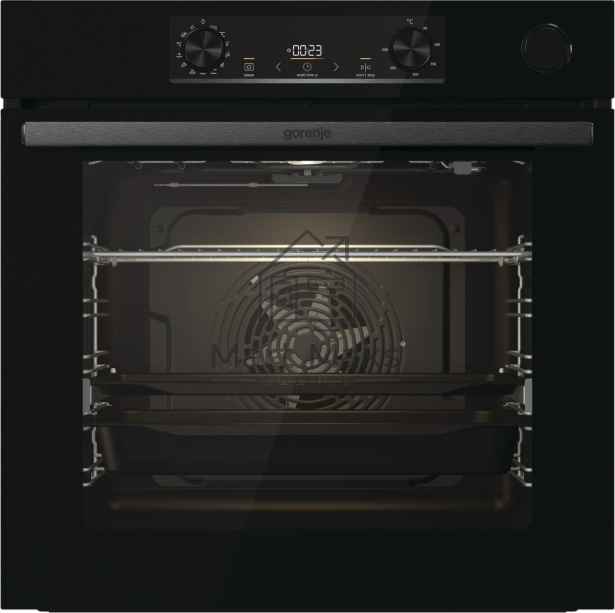 Встраиваемый электрический духовой шкаф Gorenje BSA6737E15BG , 77 л, 300 °C, конвекция, электрический гриль, класс A