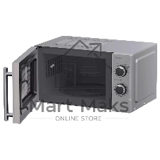 Микроволновая печь Haier HMG-MM207SA серебристый, 20 л, 700 Вт, переключатели - поворотный механизм