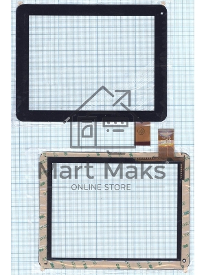 Сенсорное стекло (тачскрин) CTP195-080-A. черное