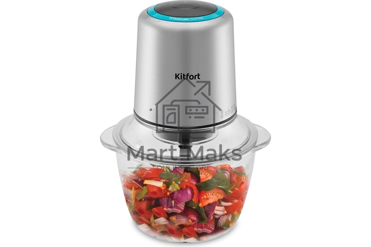 Измельчитель электрический Kitfort КТ-3510 1л. 300Вт стальной