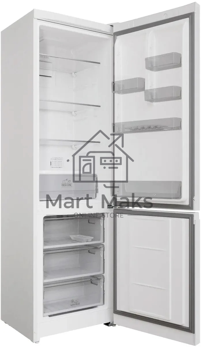 Холодильник Hotpoint HT 5200 W белый двухкамерный 247/78л морозилка снизу, No Frost