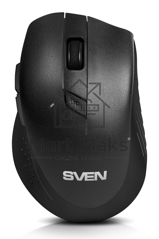 Мышь беспроводная SVEN RX-425W черный, 1600 dpi, радиоканал, USB, кнопки - 6