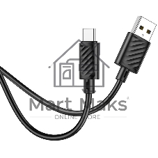 Кабель Hoco X88 Gratified TYPE-C USB (m)-USB Type-C (m) 1м черный