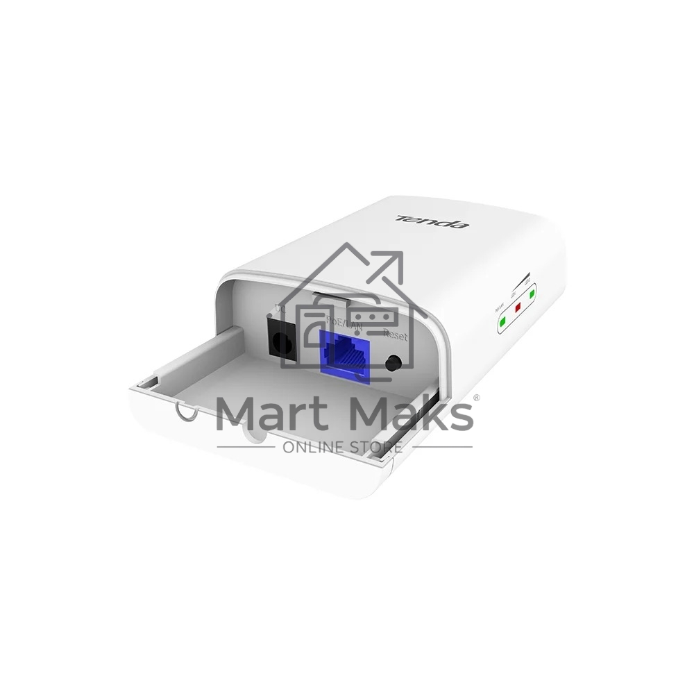 Tenda O1-5G Наружная точка доступа, 5 ГГц, до 867 Мбит/с, внутренняя антенна 1x9dBi, IP65, PoE, LAN 1x100 Мбит/с