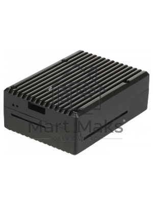 Корпус Qumo, Aluminum Case, Raspberry Pi 4B, черный (RS017)