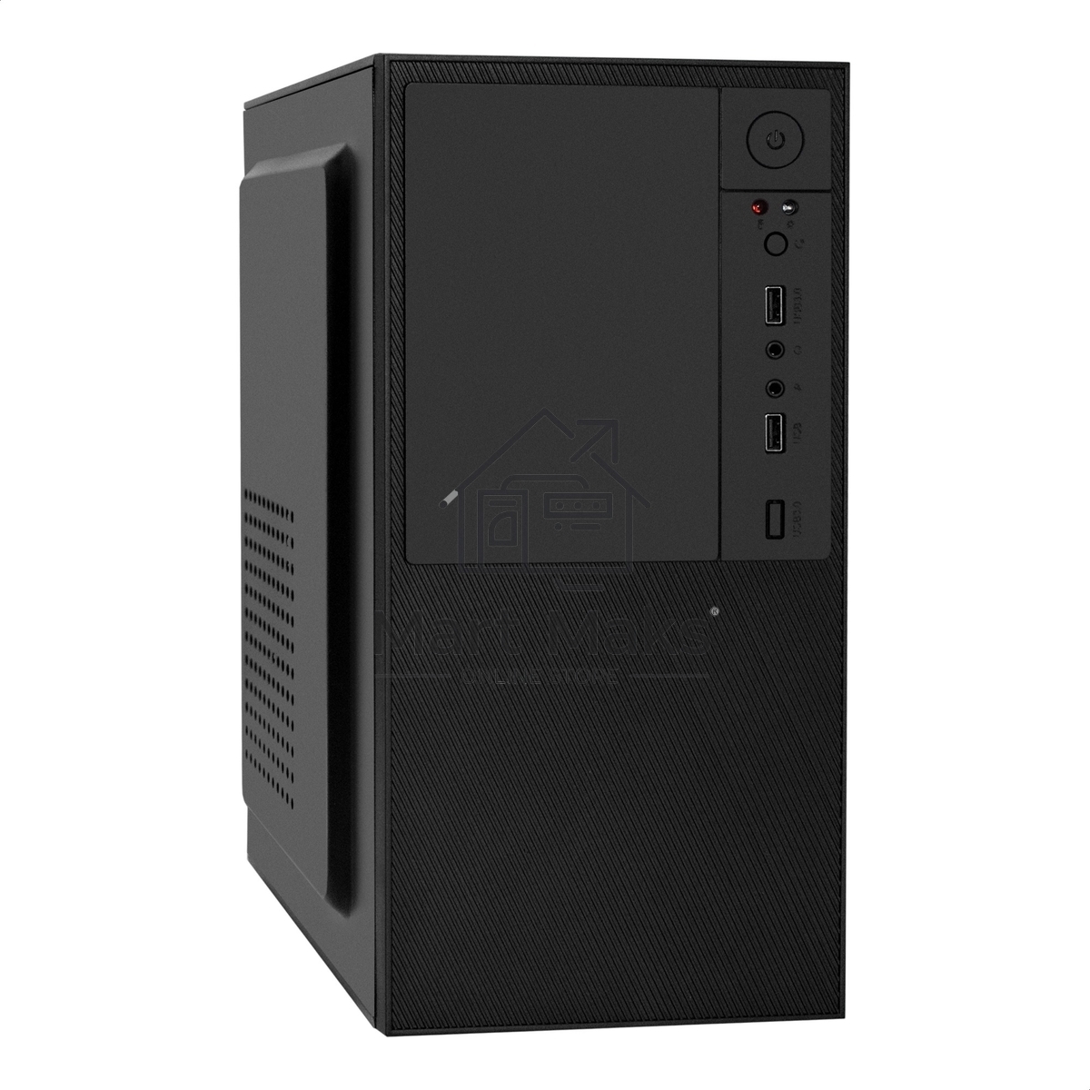 Компьютерный корпус Minitower ExeGate BAA-308U2-AAA350 (mATX, БП AAA350 с вент. 8см, 1*USB+2*USB 3.0, HD Audio, черный)