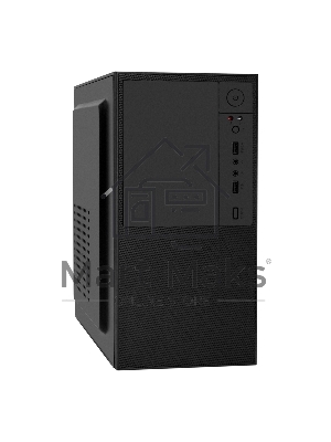 Компьютерный корпус Minitower ExeGate BAA-308U2-AAA350 (mATX, БП AAA350 с вент. 8см, 1хUSB+2хUSB 3.0, HD Audio, черный)