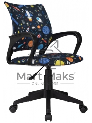 Кресло детское Бюрократ BUROKIDS 1 мультиколор камни крестов. пластик