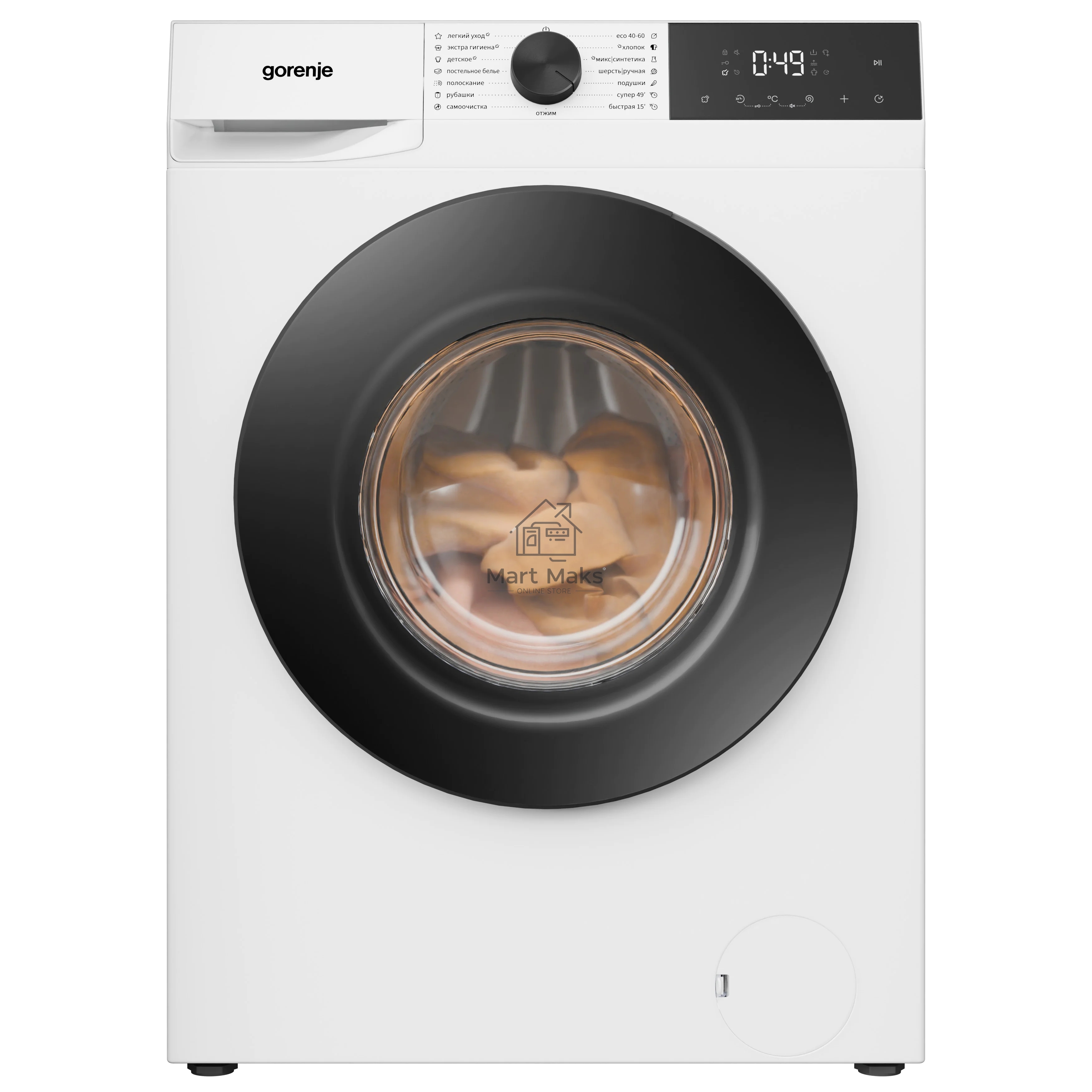 Стиральная машина Gorenje WG2P114A12/C класс: A загр.фронтальная макс.:11кг белый инвертор